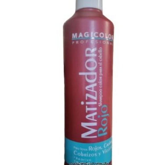 1x MAGICOLOR MATIZADOR ROJO SHAMPOO FOR RED MAHOGANY COPPER VIOLET HAIR 315ML - Picture 2 of 2